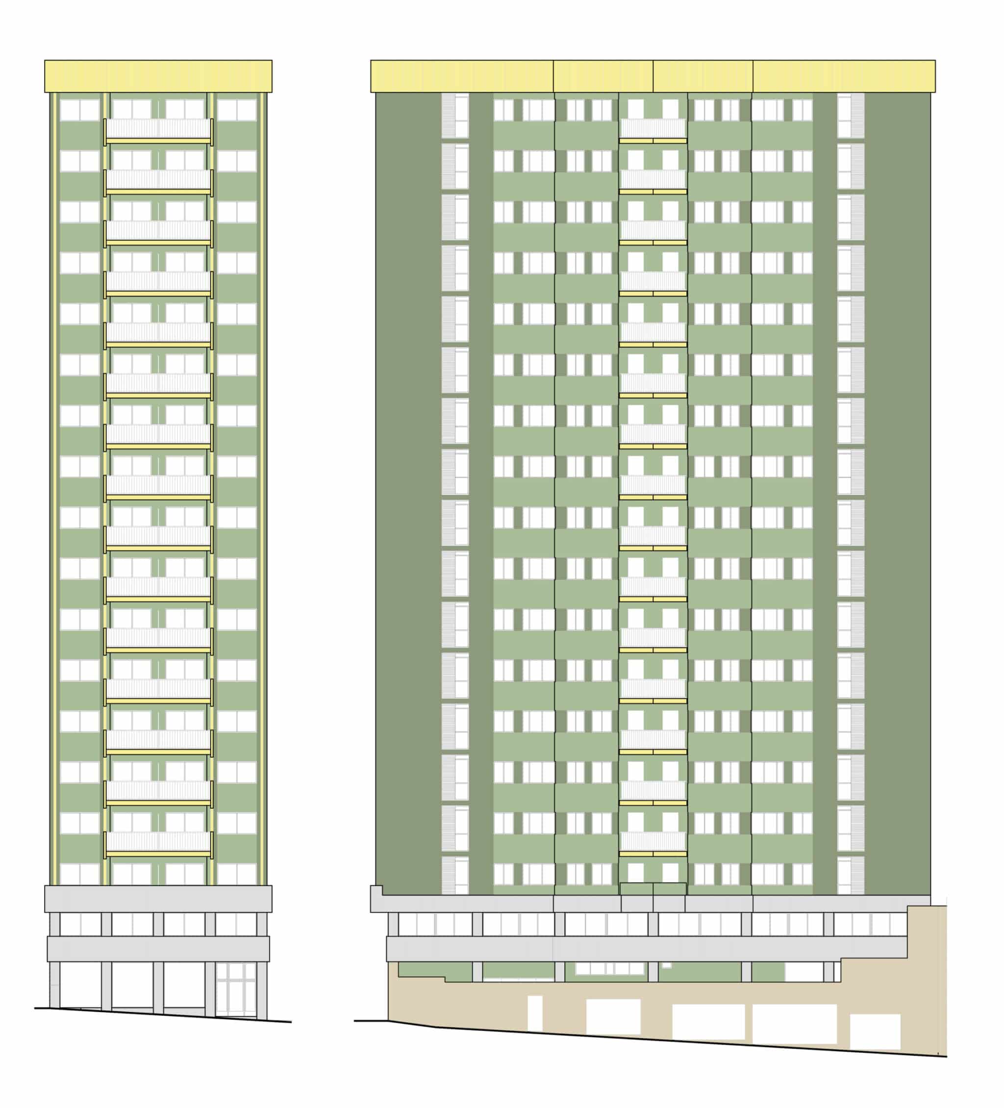 Fachada Avenida Meridiana Barcelona